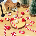 139Pcs Christmas Vase Filler, White and Red Candy Cane Decor, ClassicGreen Set Christmas Floating Vase Fillers for Home Table Centerpieces Decorations (Classic White Red Set)
