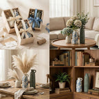Ceramic Vase Sets, Flower Vases for Farmhouse Decoration, Modern Home Decor, Living Room Kitchen Table Centerpieces, Shelf, Mantel, Fireplace and Entrance Decorations.