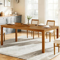 Christopher Knight Home Ace 70.28'L Solid Wood Dining Table for 6-8 People, Rubber Wood Dining Room Table, Minimalist Modern Rectangular Kitchen Table, Easy Assembly Dining Room Furniture, Walnut