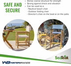 SeaTeak Director's Chair | with DURASLING Fabric Seat Cover | Foldable Director’s Chair