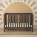 Child Craft London Crib and Changing Table Nursery Set, 2-Piece, Includes 4-in-1 Convertible Crib and Changing Table, Grows with Your Baby (Dapper Gray)