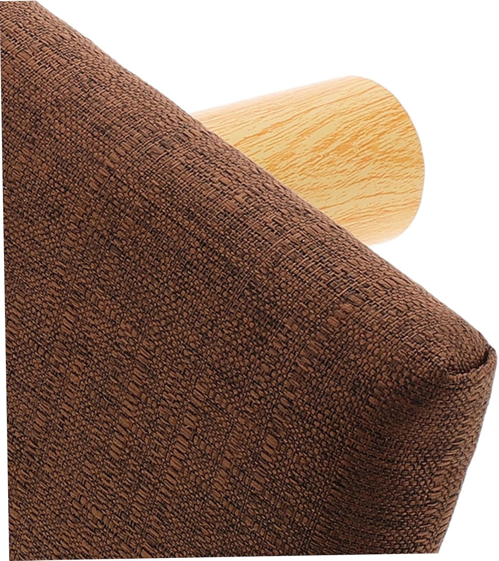 Toyvian Wooden Bench Stool Small Brown Cushioned Seiza Prayer Seat and Mindfulness Practice Under 150cm Height