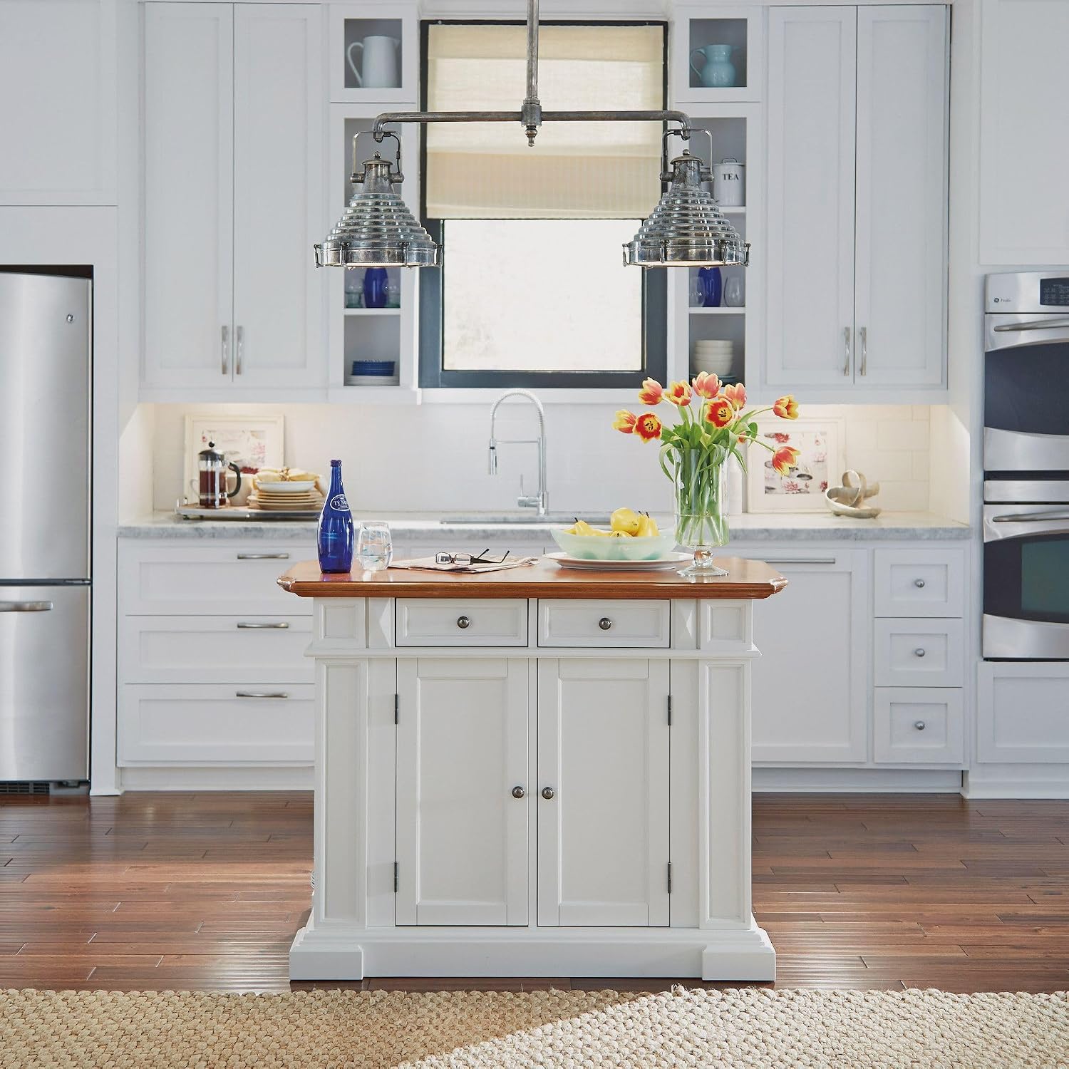 homestyles Americana Off-White Kitchen Island