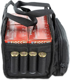 Wild Hare Shooting Gear 4 Box Carrier Durable & Water Resistant - Large Side Accessories Pocket - Black