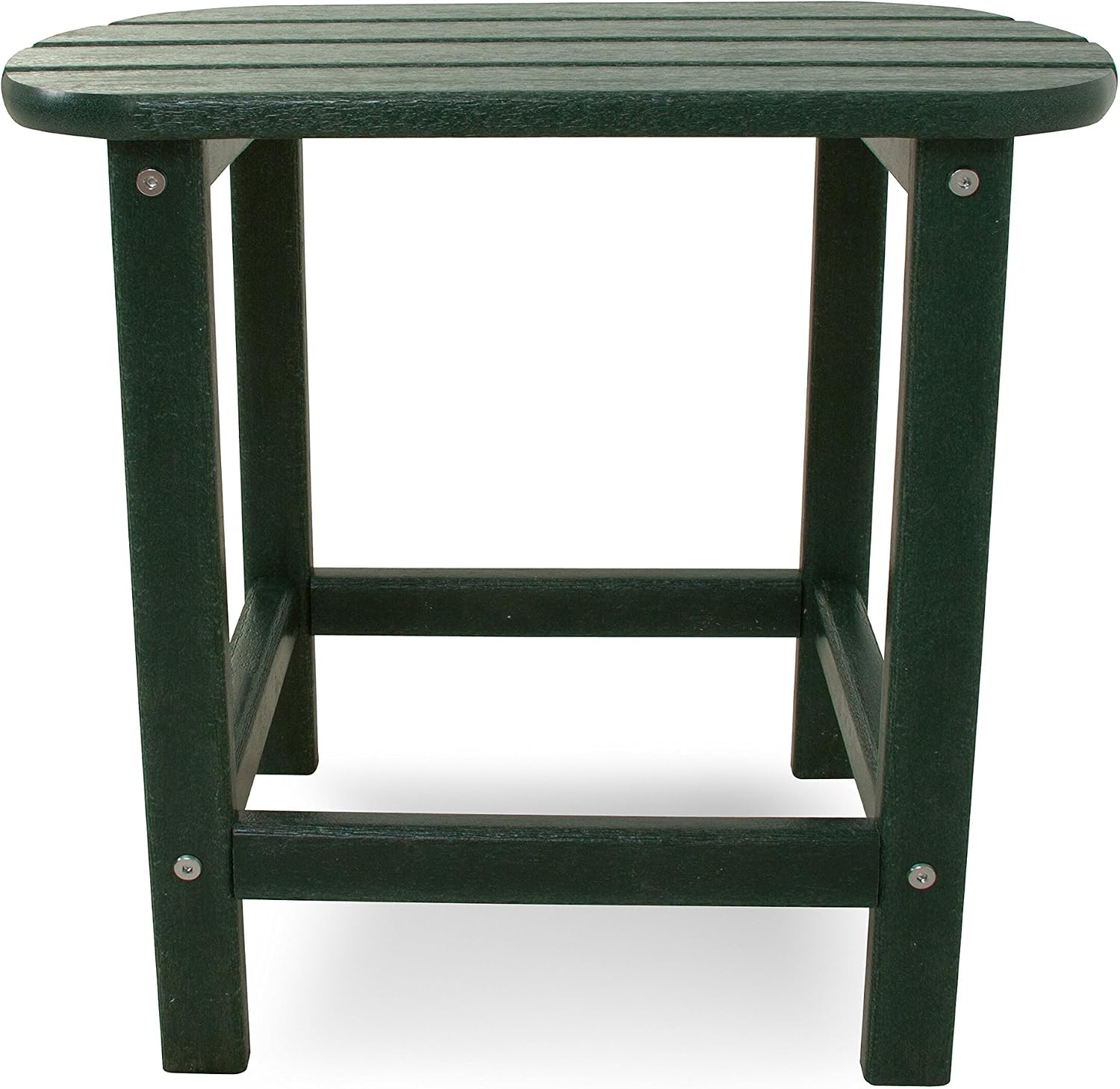 POLYWOOD Modern Adirondack Chair & SBT18GR South Beach 18" Outdoor Side Table, Green