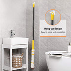 KeFanta Self-Wringing Twist Mop for Floor Cleaning, Long Handled Microfiber Floor Mop with Top Scouring Pad for Kitchen, Hardwood, Restaurant, Bathroom, Garages, Warehouses, Office,57-inch