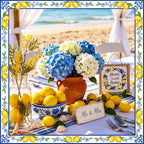 Norme 63 Pcs Artificial Lemon Decoration for Home Centerpiece, Faux Yellow Lemons, Artificial Fake Lemon Leaves and Wooden Desktop Sign Decor for Home, Kitchen, Party Decor, Photography Props