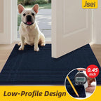 JSEI Entryway Rugs Doormat 24"x36", Non-Slip Dirt Trapper Door Mats Indoor, Washable Absorbent and Stain Resist Welcome Floor Mat for Front Door, Dog Door Mat, Dirty Wet Shoes & Paws, Navy Blue