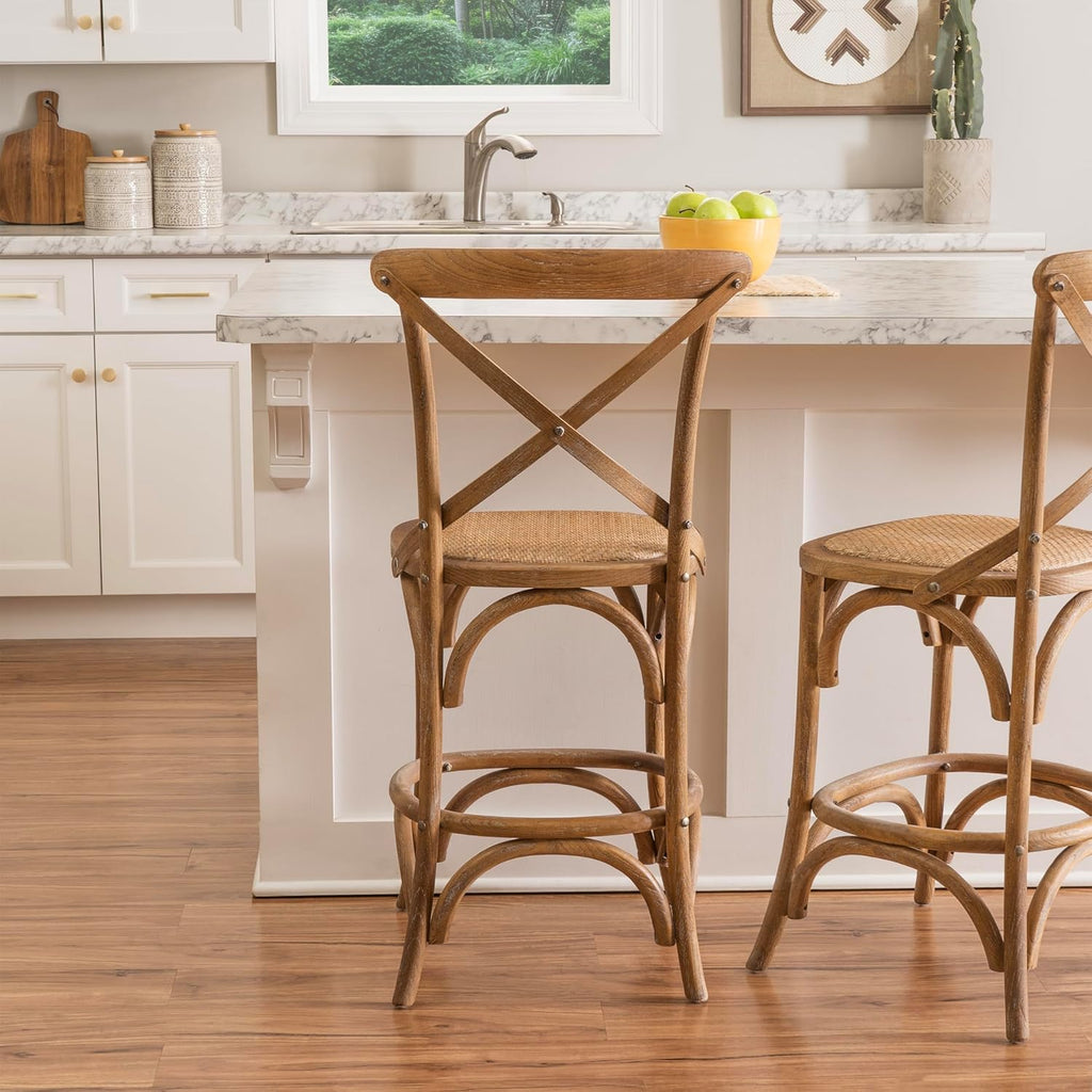 Linon Stool, Gray