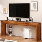 70 Inch Long Entryway Table, Narrow Console Table for Foyer Hallway Living Room, 11.8'' Wide Table with Sturdy Structure, 31.5" Tall Sofa Table for Entry Way Decor & Storage, Burly Wood