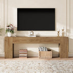 Epecoya Extra Long Console Tables for Entryway, 94.5 Inch Wooden Couch Table Behind Sofa Modern, Large Farmhouse Hallway Table for Living Room, Entrance, Entry Way, Natural Oak Brown