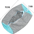 Shoe Washing Machine Bag 2 Pack, Laundry Shoe Bag for Washer and Dryer, Shoe Cleaning Bags for Sneakers, Deep Cleaning Machine for All Shoes Types With Self-locking Zipper (Gray, 2 Pack)