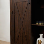 Retro Tall Storage Cabinet, Rustic Farmhouse Pantry Cupboard, for Kitchen Dining Living Room,for Kitchen Home