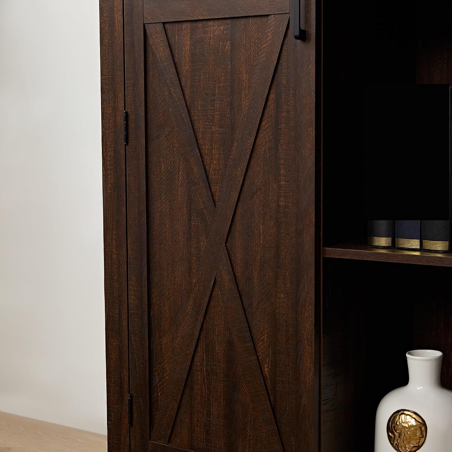Retro Tall Storage Cabinet, Rustic Farmhouse Pantry Cupboard, for Kitchen Dining Living Room,for Kitchen Home