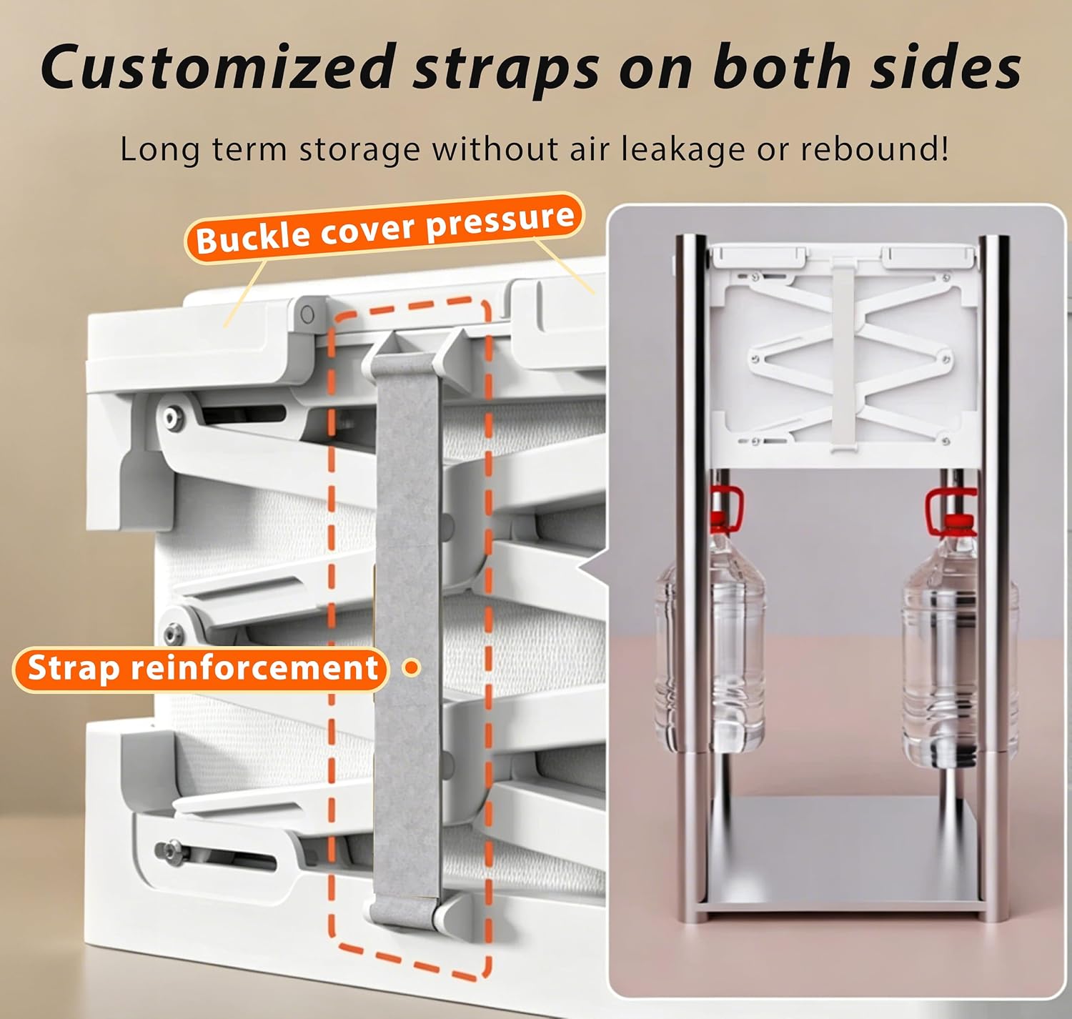 Foldable Vacuum Storage Box, 56L Large Capacity Space Saver Organizer Box with Electric Air Pump, Anti-Rebound Moisture Proof Clothes Storage Bin for Seasonal Garments