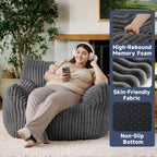 Oversized Bean Bag Chair for Living Room Furniture Bean Bag Chairs for Adults- Small Couch & Lounge Accent Chair for Living Room Chairs or Bedroom