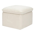 Babyletto Cali Storage Ottoman in Ivory Boucle, Greenguard Gold Certified