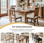 Indoor Kitchen Chair Cushions Set of 4 18"X16.5"X3" Soft Anti Slip Dining Chair Pads Tufted Kitchen Seat Cushion with Ties, Beige