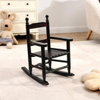 Kids Rocking Chair, Children’s Rocking Chair, Toddler Rocking Chair Porch Rocker Chair with Classic Rocker and Hardwood Construction, for Nursery, Indoor, Outdoor, Living Rooms (Espresso)