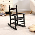 Kids Rocking Chair: Solid Hardwood Toddler Rocker with Slatted Back - Indoor Childrens Room Seating for 3-5 Year Olds