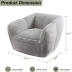 Bean Bag Chair,BeanBag Chairs for Adults,Oversized Bean Bag Couch,Grey Bean Bag with Memory Foam Filling,Faux Fur Reading Chair,Stuffed Floor Sofa for Bedroom Dorm Living Room, Apartment,Grey