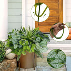 18 Bundles Artificial Greenery for Outdoors, Artificial Outdoor Plants UV Resistant Fake Spider Fern Coleus Plant Faux Bushes Leaves for Outside Window Box Patio Garden Front Porch Yard Summer Decor