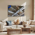 3 Piece Canvas Wall Art Ceiling HVAC Installation Nature Painting Framed Artwork for Living Room Bedroom Office Home Wall Decor 12x24inch x3pcs