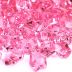 CYS EXCEL Acrylic Pink Crushed Ice Vase Fillers (Approx. 180-190 PCS, 3 Cups) | Multiple Color Choices Plastic Crushed Glass for Arts & Crafts | Acrylic Rock Gems Table Scatter