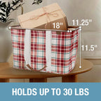 CleverMade Collapsible LUXE Tote, 30L Foldable Grocery Shopping Bag, Reusable