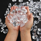 2 Pounds of 25 Carat Clear Acrylic Diamonds - Big Diamonds for Table Centerpiece Decorations, Wedding Decorations, Bridal Shower Decorations