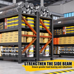 79"W Heavy Duty Storage Shelves, 8000LBS Adjustable Garage Shelving Unit, Rust Proof Large Metal Storage Rack, 24"D x 79"W x 74"H Industrial Shelving for Warehouse, Basement, Shop, Supermarket