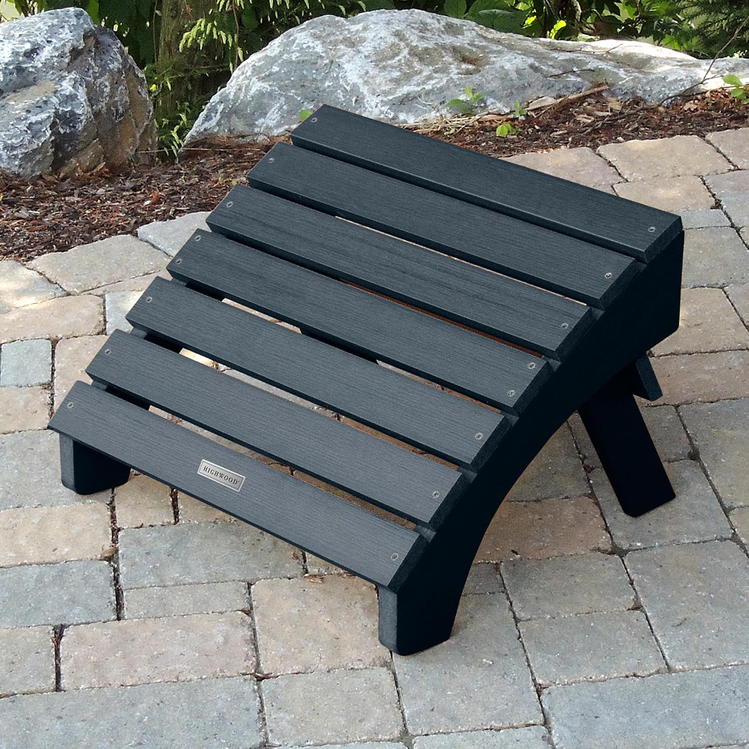 Highwood AD-OTL1-FBE Adirondack Folding Ottoman, Federal Blue
