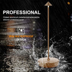 Cordless Table Lamps Rechargeable, 6000mAh Battery Operated LED Table Lamp, Up to 72 Hours Runtime, IP54 Waterproof, 3 Color Dimming for Restaurant, Dining Table & Outdoor, Bronze, Set of 2