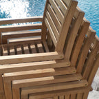 Royal Teak Collection CAPM Captiva Sling Stacking Chair, Moss