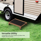 One Step Stool Platform 3.8" Height for Adults, Kids. Heavy Duty/Portable/Nonslip/Durable Construction Safe Step Stool for Bedroom/Kitchen Bed, Bathroom,Kitchen，Garden