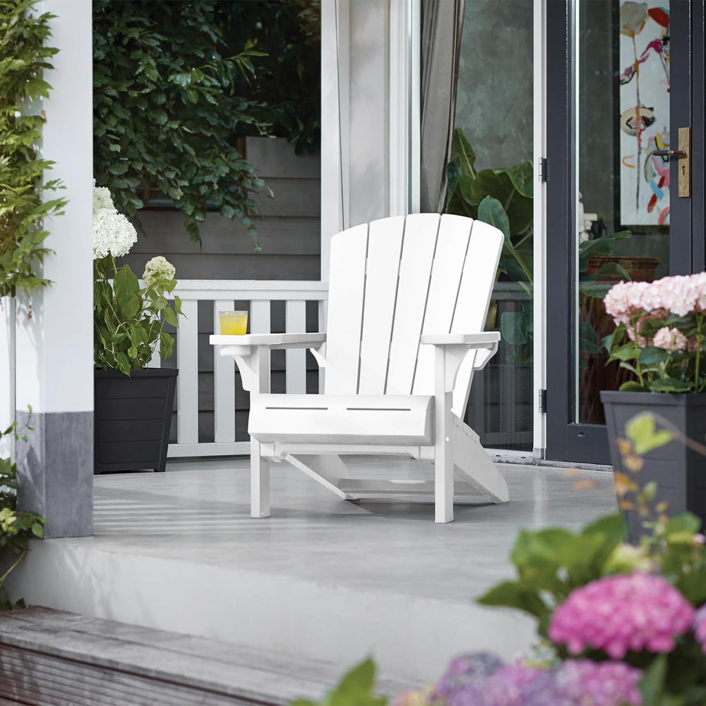 Keter ALPINE ADIRONDACK CHAIR Alpine Chair Low Chair (White)