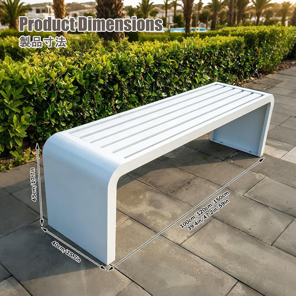 Porch Benches Outdoor, Outside Benches Weather Proof, Suitable for Outdoor Settings Such as Beaches, Sunbathing Areas, Patios, Poolside Areas, Lawns, and More.(Pink,150 * 40 * 45cm)