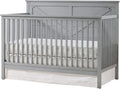 Oxford Baby Montauk 4-in-1 Convertible Crib, Farmhouse Gray, GreenGuard Gold Certified