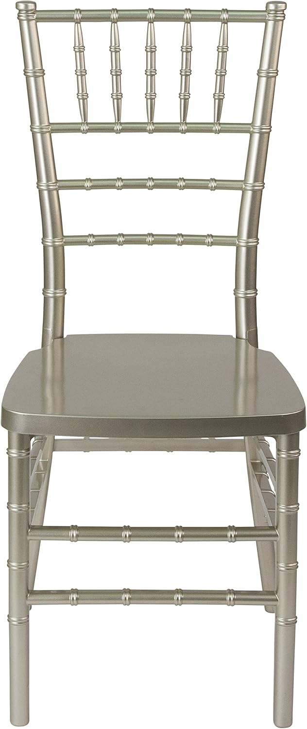 Flash Furniture HERCULES PREMIUM Series Champagne Resin Stacking Chiavari Chair