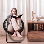 CampLand Bunjo Bungee Dish Chair-Versatile Folding Chair with Fun Bouncy Design-for Room Garden Dorm Rooms and Lounging in Living Rooms Set of 2pcs