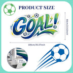 Soccer Rug, 24"x40" Area Rug Washable Low Pile Soft Soccer Mat for Boys Bedroom Playroom Entryway Soccer Decorative Room Decor