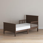 Child Craft Woodland Toddler Bed and Nightstand Bedroom Furniture Set, 2 Piece, Low to Ground Design (Brushed Truffle)