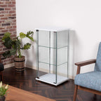 Fuji Boeki 97300 Collection Case, Figure Case, 3 Tiers, Width 16.7 x Depth 14.4 x Height 33.9 inches (42.5 x 36.5 x 86 cm), White, Tempered Glass, Full Glass, Assembly Required