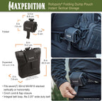 Maxpedition Rollypoly Folding Dump Pouch (Black) 9.4 inch