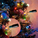 Cinnvoice 20 Pcs No Glow Christmas Bulbs Light Caps Compatible with C9 LED String Lights Rubber String Lights Caps Soft Christmas Blackout Light Cap Covers