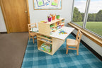 Childcraft Double-Sided Junior Writing Center, for Four Students, 36-1/4 x 40-3/4 x 32-1/4 Inches