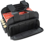 Wild Hare Shooting Gear 4 Box Carrier Durable & Water Resistant - Large Side Accessories Pocket - Black
