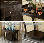 Bamboo Shrine Altar Table with Storage Personal Shrine Altar Table Buddha Niche Chinese Cabinet Vintage Buddhist Altar Offering Table(140x40x88cm)