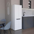 Storage Cabinet Kitchen Pantry with Four Doors and and Five Interior Shelves,for Kitchen,Dining Room,11.8 * 23.6 * 66.9