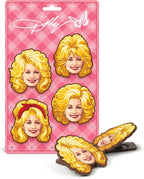 Dolly Parton Bag Clips, Set of 4, BPA-Free Plastic, Dolly-Inspired Iconic Hairstyle Designs, Kitchen and Pantry Organization